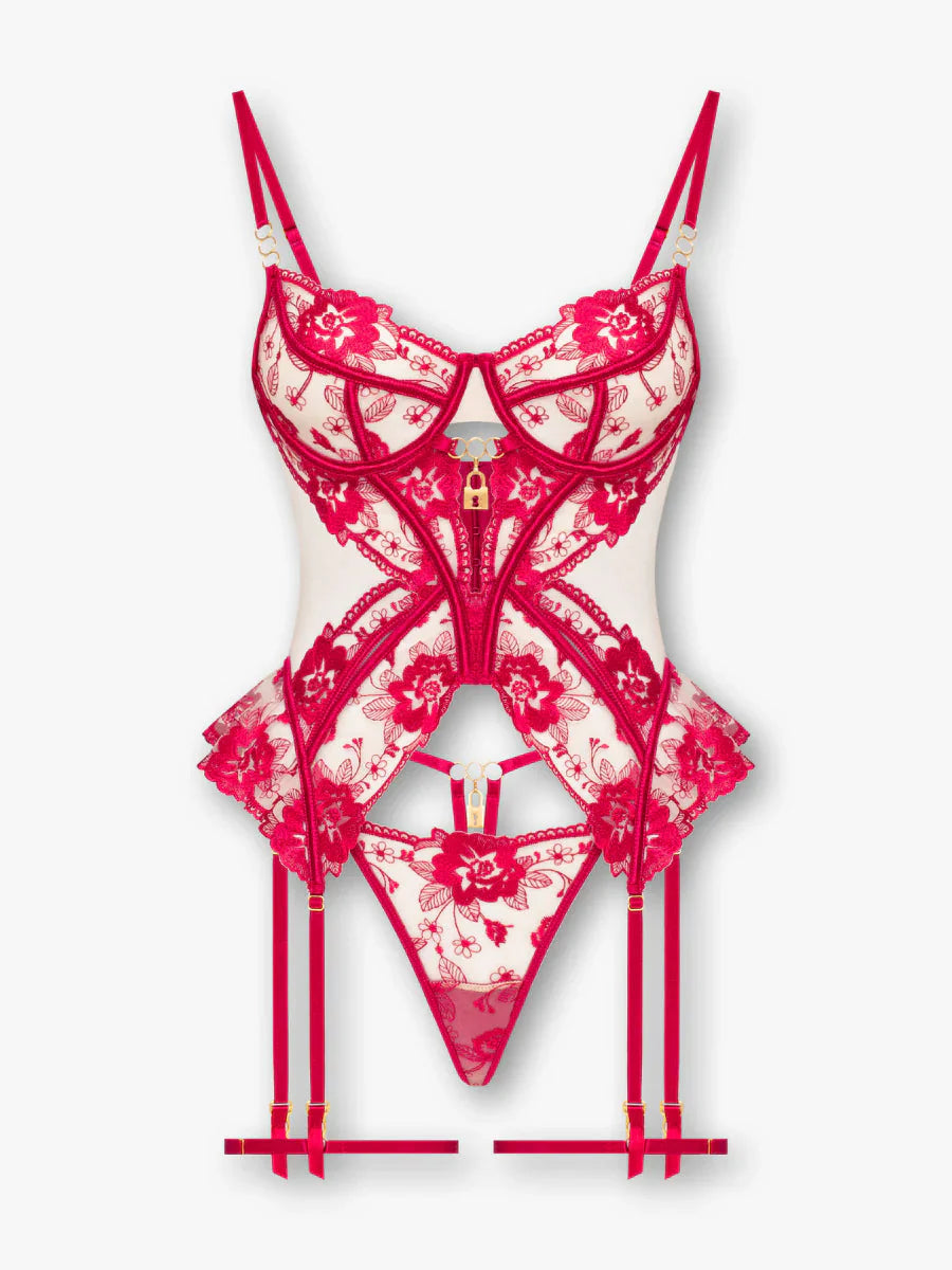 Celeste - Büstiyerli Jartiyer Takım FUGU.TR